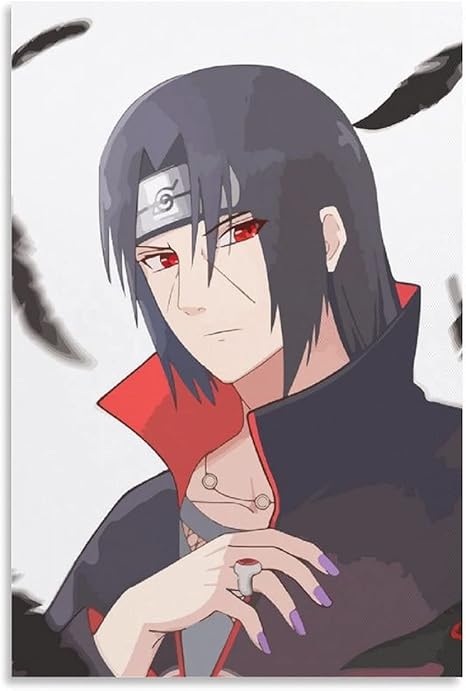 Amazon Co Jp Naruto ナルト うちはイタチアニメポスター装飾画キャンバスウォールアートプリント寝室絵画ポスターリビングルーム壁画12 08inch 30 cm ホーム キッチン