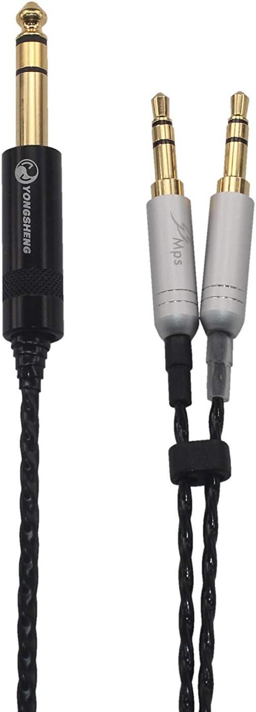 ZO-2 HiFi Replacement Audio Upgrade Cable for T1 II, T5 Headphone, 6.35mm 1/4" TRS Plug, ZO-2 (2M(6.5FT))