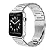 Simpeak Band Compatible with Apple Watch 42mm 44mm Series 6 SE 5 4 3 2 1, Women Men Solid Stainless Steel Business Band Strap Replacement for iWatch 42 44, Silver