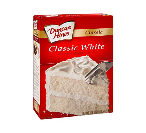 Duncan hines moist de luxe-Classic White cake 18.25oz (644209410002)