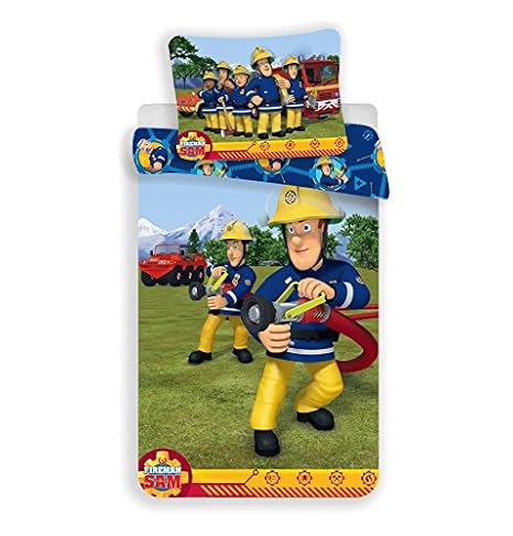 fireman sam cot bed duvet set