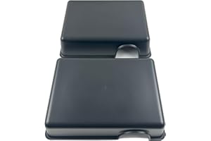 FCALIVV 2 Pcs Durable Reptile Hide Box, Ball Python Hide, Leopard Gecko Hide, Bearded Dragon Hide, Easy to Clean Reptile Hides Cave for Tank, Snake Hide Enclosure (9.45" x 6.89" x 2.17" Large)