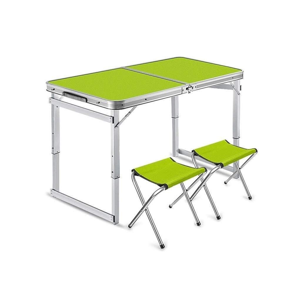 LYFHL-Folding table Klapptische 120cm Haushalt Esstisch Outdoor Falten