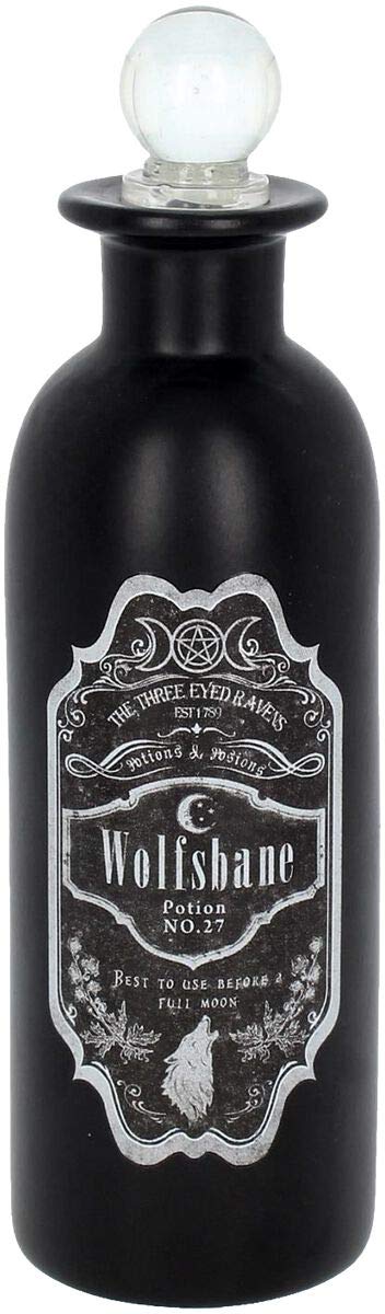 Nemesis Now Wolfsbane Potion Bottle 21cm Black