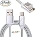 [2 Packs] USB Type-C Magnetic Cable.X Data. Magnetic Data-Charge Phone Cable, Nylon Braided Metal 3.3 FT Charging Data Sync Cord USB-C Connector Adapter for Charging and Data