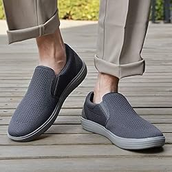 konhill Men's Slip on Sneaker - Knit Walking