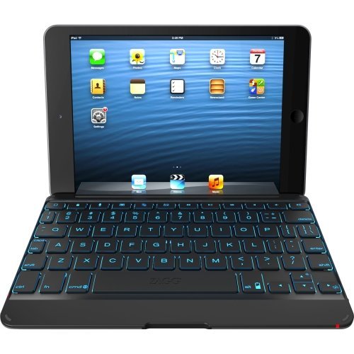 Zagg, Inc - Zagg Zaggkeys Keyboard/Cover Case (Folio) For Ipad Mini - Black 