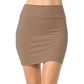 Sweet Hearts Mini Pencil Skirt for Women- Above Knee Basic Basic Bodycon Skirt Made in USA
