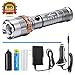 Rechargeable Flashlight LED Flashlight With AC+Car Charger+18650 Battery