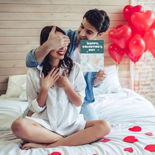 Valentines Cards With Heart, 24 Pieces Valentine'S Day Cards With Heart Shaped Crystals, Healing Crystals Heart Stones, Love Heart Gemstones For Lover, Valentine'S Day, Valentines Day Gift Ideas (A)