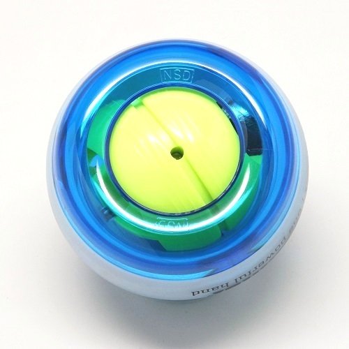 NSD Power Lit Spinner Gyroscopic Wrist and Forearm Exerciser Featuring LED Light, Blue