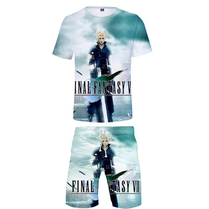 LZHWY Camiseta Pantalones Cortos para Manga Corta Casual 3D Anime ...