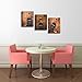 Gardenia Art - Whisky Wall Art Painting Canvas Pictures Abstract Prints for Kitchen Bedroom Bar Room Decoration, 12x16'' per piece, 3 Pieces per Set