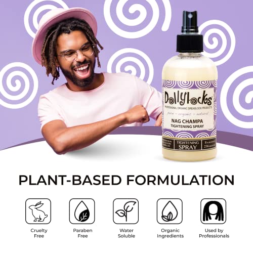 Dollylocks Dreadlock Tightening Spray for Locs Strengthen, Tame