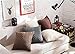 ANDUUNI Soft Decorative Knitted Throw Pillow Covers Double-Cable Sweater Square Warm Cushion Cover for Sofa Bedroom Home Accent Decor