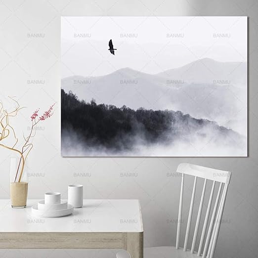 Zxddzl Arte Pared Lienzo Pintura Paisaje Cartel Pintura Pared