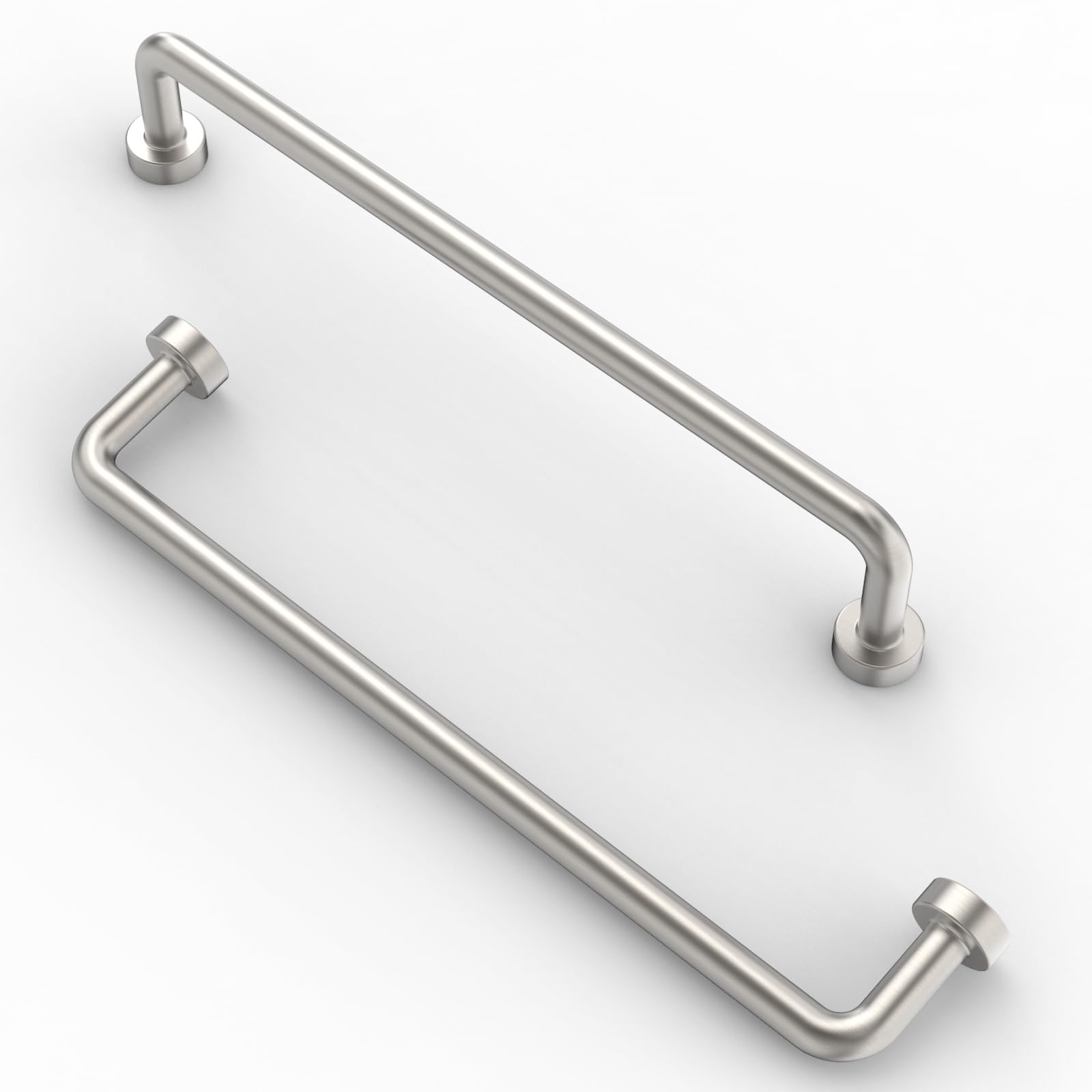 FURNIWARE Pack of 10 Cabinet Handles 160mm(6.3 Inch) Hole Center Brushed Nickel Kitchen Door Handles Hardware Drawer Pulls Kitchen Cabinet Door Handles Pull