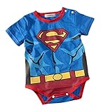 Stylesilove Super Heros Baby Boy Costume Jumsuit (12-18 Months, Blue Superman)