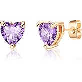 Heart Austrian Crystal Stud Earrings for Women Fashion 925 Sterling Silver Hypoallergenic Jewelry