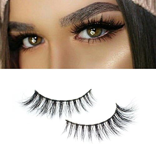 Misstar 3D Mink Fur Fake Eyelashes 100% Siberian Mink Fur Hand-made False Lashes Thick Strip Natural-Looking Eyelashes 1 Pairs/Lot A01