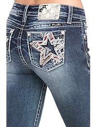 Miss Me Star Behavior Slim Bootcut Jeans
