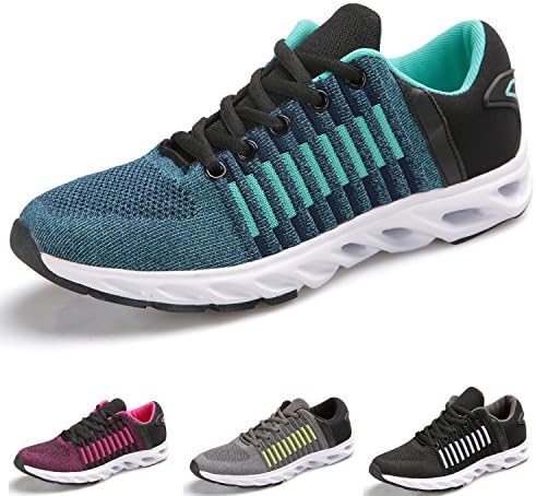 Queyue Lightweight Running Shoes With Good Arch Knitted Mesh Comfort Sneakers Unisex Men Women