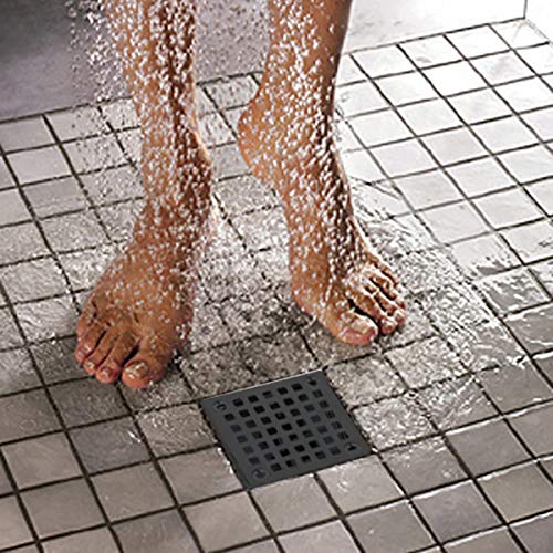 Square Design Tilein Floor Shower Drain, ABS Adjustable Shower Drain