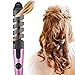 Electric Hair Spiral Curler Deep Waver Curling Iron Wand Hot Tool,BlueTop (Purple)