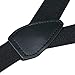 Buyless Fashion Adjustable Suspenders for Kids Toddlers Baby Elastic Solid Color 1 Inch - Y Back Design - 5102-Black-26