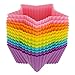 Freshware CB-303SC 12-Pack Silicone Mini Star Reusable Cupcake and Muffin Baking Cup, Six Vibrant Colors