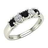Glitz Design Wedding band Five Stone Diamond Ring