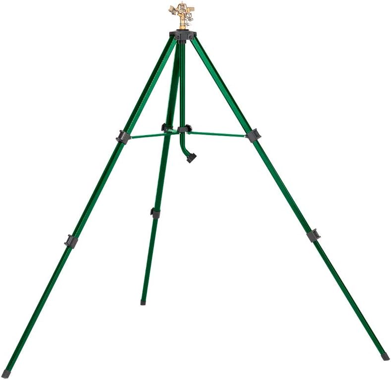 Orbit 58308Z Brass Impact Sprinkler on Tripod Base, Green : Lawn And Garden Sprinklers : Garden & Outdoor