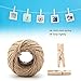 Hongzer Jute Twine, 250 pcs Natural Wooden Clothespins Clip Peg with 1 Roll 50 Meter Jute Twinethumb 3