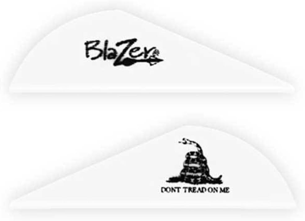 Bohning Don't Tread On Me 2" Blazer Vanes White Don't Tread On Me Blazer Vane, 36pk : Sports & Outdoors