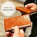iPhone 8 Plus Case,iPhone 7 Plus Case - iPulse Genuine Italian Full Grain Leather Handmade Flip Wallet Case for iPhone 7 Plus and 8 Plus (5.5 inches) - [Card Slots Holder] - Cognac