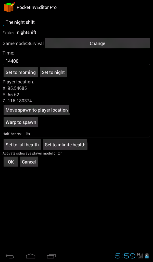 PocketInvEditor Pro