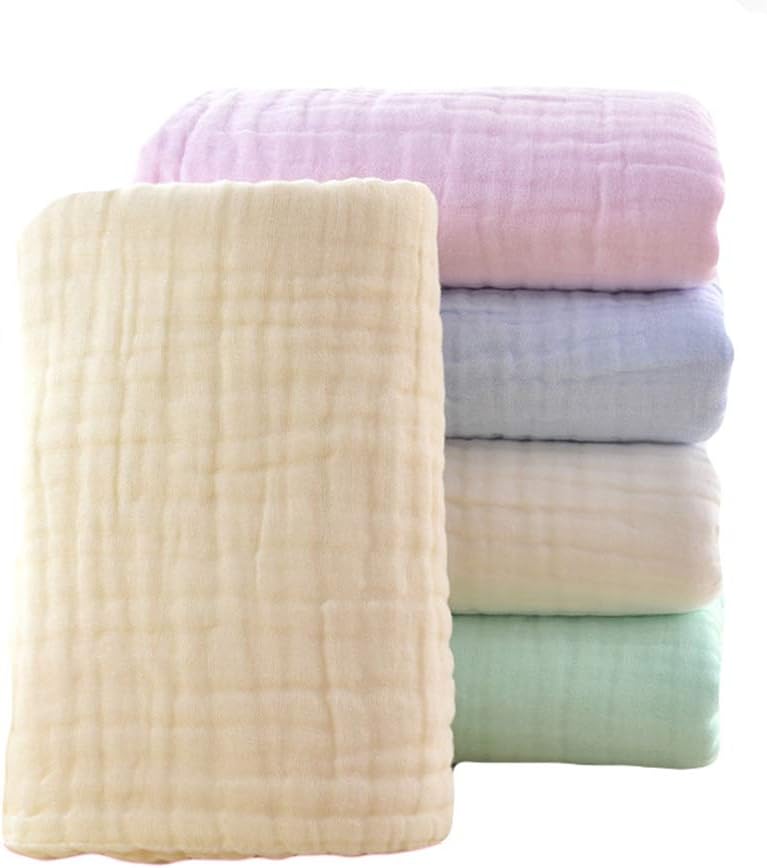 Baby Bath Towels, 6 Layer Gauze 41.5" x 41.5" Muslin Squares Bath Towels, Ultra Soft Super Absorbent Large Towels - Image 3
