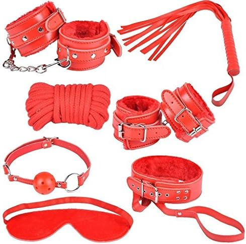 Under the Bed Restraints Straps Exercise Bands for Couples Red