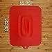 Cellini Silicone Casserole Dish Lid Cover - Extra Large, Rectangular, Oven Safe (Red)