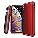 X-Doria Defense Lux, iPhone Xs Max Case - Military Grade Drop Tested, Anodized Aluminum, TPU, and Polycarbonate Protective Case for Apple iPhone Xs Max, 6.5 Inch Screen, (Red)