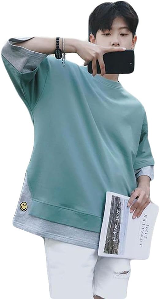 Amazon Bscoolメンズ ゆったり Tシャツ 半袖 夏物 カジュアル 韓国ファッション Tシャツ Tシャツ カットソー 通販