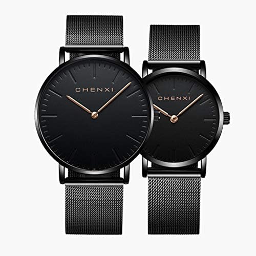 Hswt Couple watch Quartz watch for men and women stainless steel Romantic pairing Valentine's Day romance 2-piece set Watch
