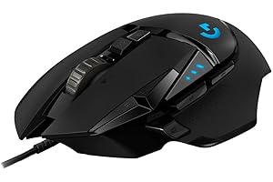 Logitech G502 Hero High Performance Wired Gaming Mouse, 25K Sensor, 25,600 DPI, RGB, Adjustable Weights, 11 Programmable Butt