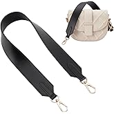 PH PandaHall 1.5 Inch Wide Leather Purse Straps, 25 Inch Bag Straps Replacement Purse Strap Handles Black Handbag Straps with Golden Swivel Clasps for DIY Shoulder Bags Wallet Hand Bags Making