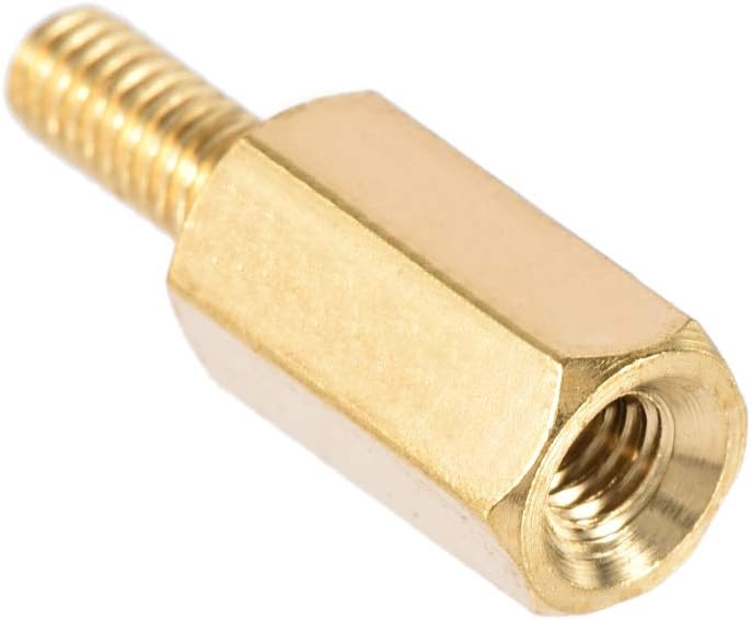 sourcing map M2.5x10mm+6mm Male-Female Brass Hex PCB Motherboard Spacer Standoff for FPV Drone Quadcopter Computer & Circuit Board 20pcs - Image 5