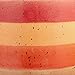 Amazon Brand – Rivet Mid Century Modern Ceramic and Bamboo Planter Flower Pot with Stand - 10.25 Inch, Red and Orange