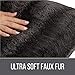 The Connecticut Home Company Throw Pillow Covers, 18x18 Set of 2, Soft Faux Fur Decorative Pillowcase Sets, Luxury Home Décor Accent Square Pillows, Livingroom Sofa Couch, Bedroom Beds, Tie Dye Brown
