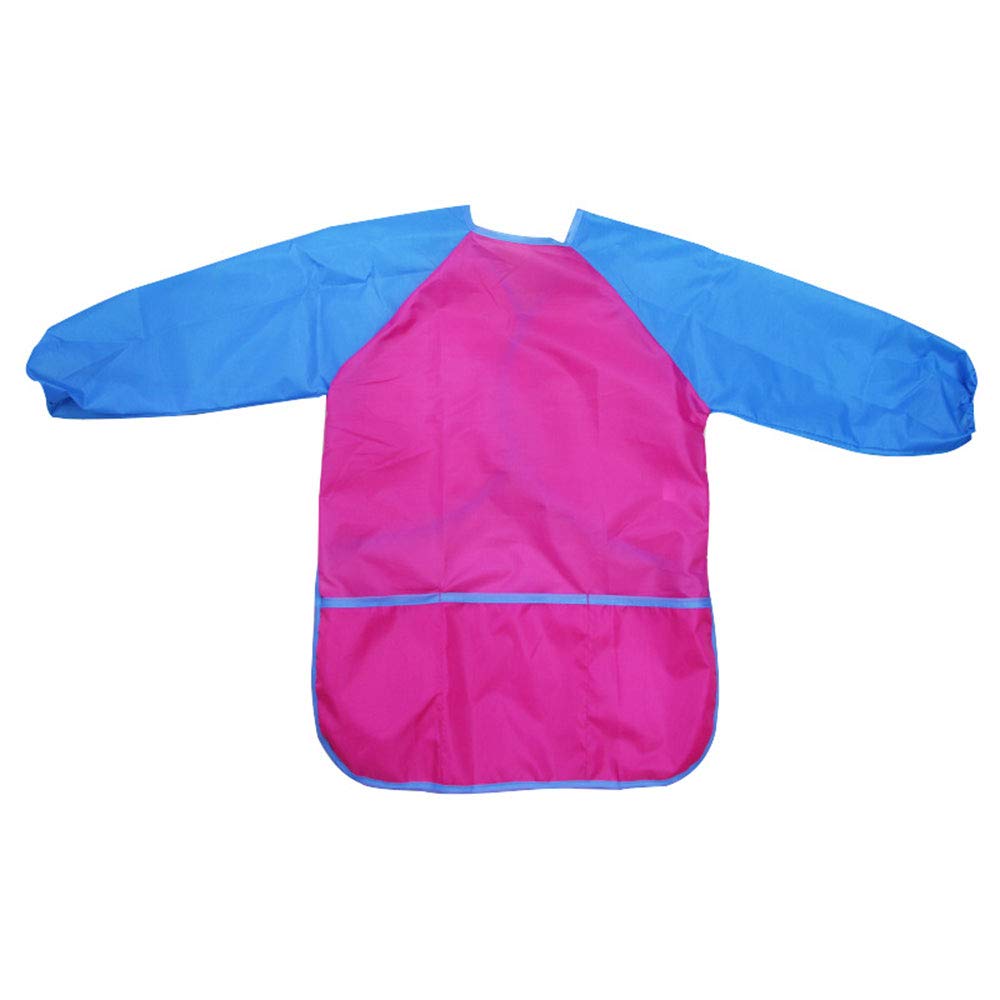 tooloflife Children's Painting Apron, S/M/L, Waterproof Children's Painting Gown, Girl/Boy, 4 Colours, Craft Apron Children with Sleeves and 3 Pockets for School Art Painting, Cooking