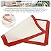 2 Pcs Non-Stick Silicone Baking Mat, Baking Sheet Glass Fiber Rolling Dough Mat for Cake Cookie