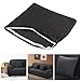 WINOMO Sofa Slipcover Black Couch Covers Furniture Protector with Pillow Cases Elastic